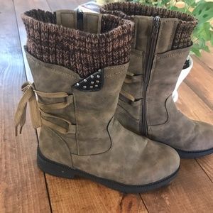 Half Calf Lace Up Boots
